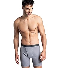 Eversoft CoolZone Fly Boxer Briefs, Assorted 6 Pack