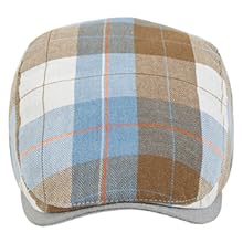 Men''s Newsboy Hat Flat Ivy Gatsby Cap Adjustable Colorful Plaid Driving hat