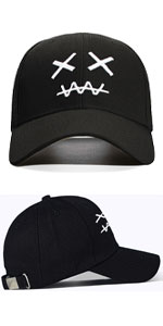 Sad-Baseball-Cap-Black