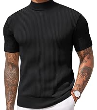 mens short sleeve turtleneck