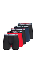 Puma 5 Pack Boxer Briefs