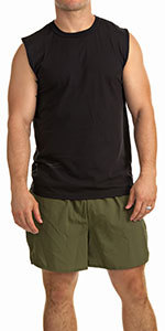 Soffe Men''s performance short, running, workout, gym, military