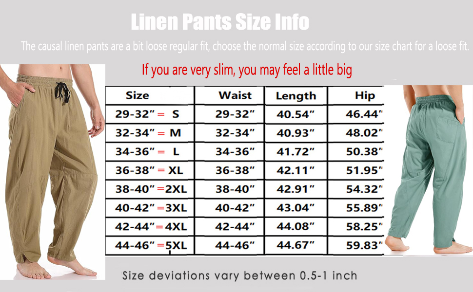 men linen pants