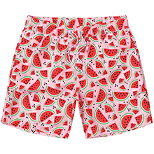 Mens Pink Watermelon Swim Trunks