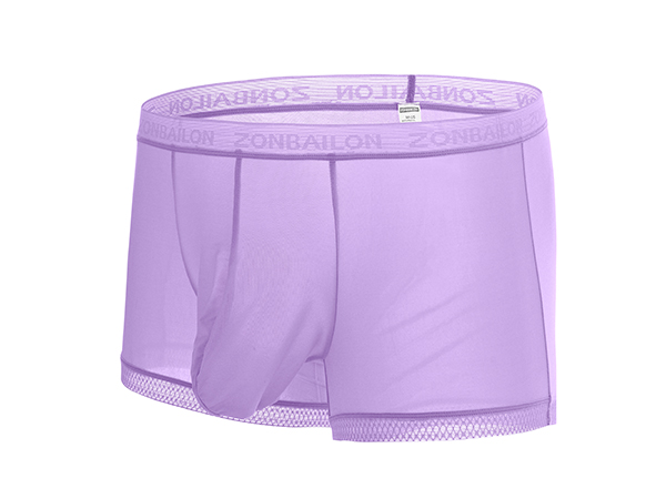 ice silk see through men boxer briefs 