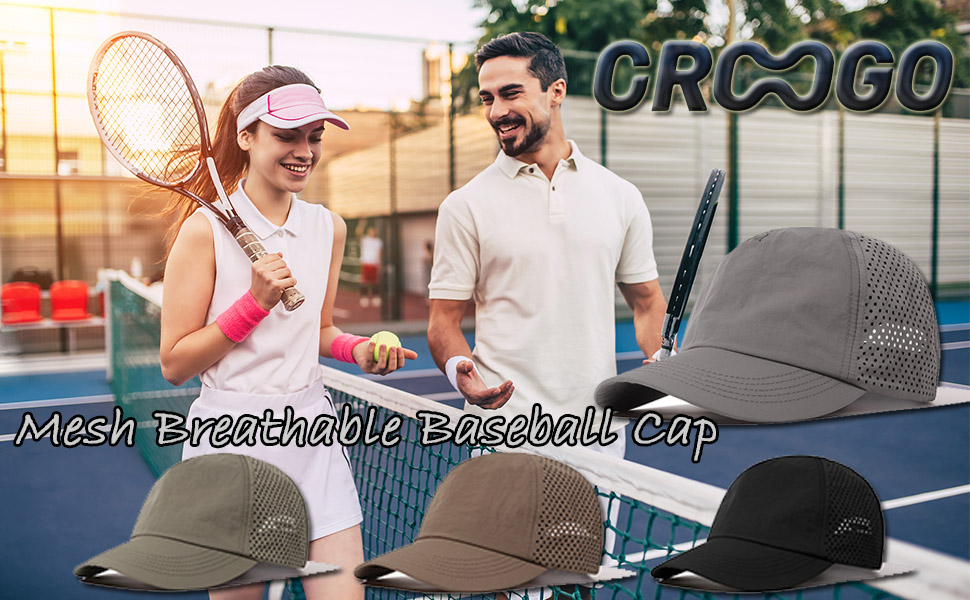 Mesh Cooling Baseball Cap UPF50+ Quick Dry Outdoor Sports Hat Breathable Ultra Thin Sun Cap for Golf