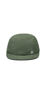 Quick Dry 5 Panel Hat Waterproof Short Brim Baseball Cap