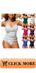 B0CX8WGTZY Womens Tummy Control Ruched One Piece Swimsuits Wrap V Neck Push Up Bathing Suits