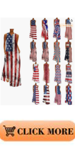 B0CXDHRSX8 Womens Summer Casual Maxi Dresses 4th of July American Flag Sleeveless Dress