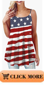 B0C2YW8FJX Womens Printed Camisole Tank Tops Spaghetti Strap American Flag Cami Sleeveless Shirt