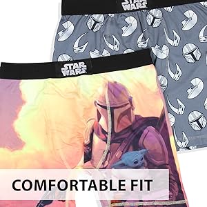 Star Wars The Mandalorian Mens comfortable fit