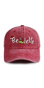 Christmas Baseball Hat for Men Women Family Friends