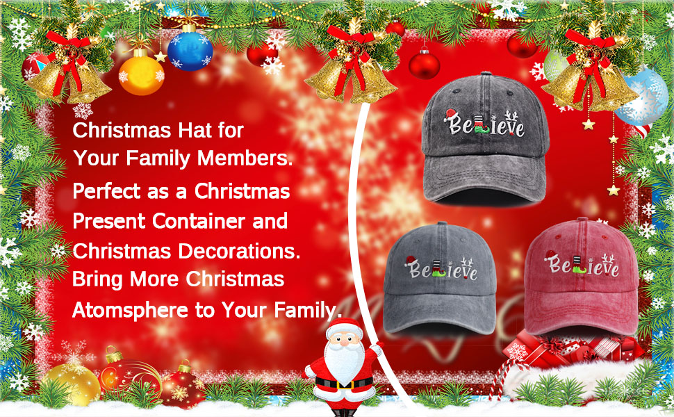 Christmas Baseball Hats for Men Women