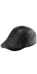 Leather Newsboy Hats