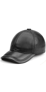 Lambskin Leather Baseball Cap