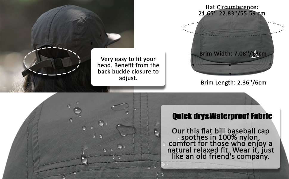 short brim baseball cap,5 panel hat,short brim mens hat,fashion short bill hat,cooling trucker hat