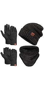 hat and mittens for men