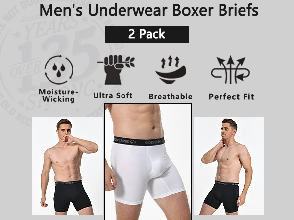 WOLVERINE Men''s Underwear Boxer Briefs