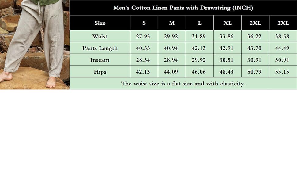 Men''s Linen Casual Pants