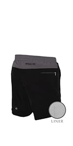 Freeballer Sport Shorts with Compression liner perfect for the gym and running 