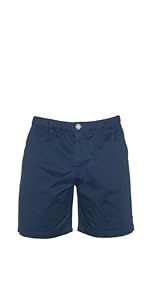 7 inch inseam casual mens navy shorts