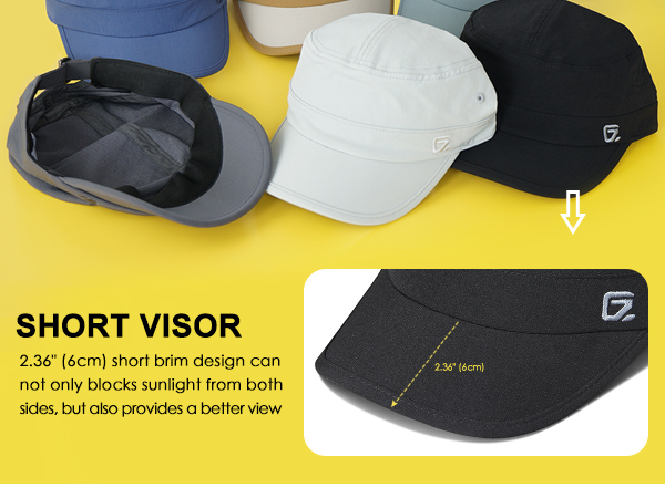 short visor design can block sunlight, decent cadet army cap for men multicolor choice