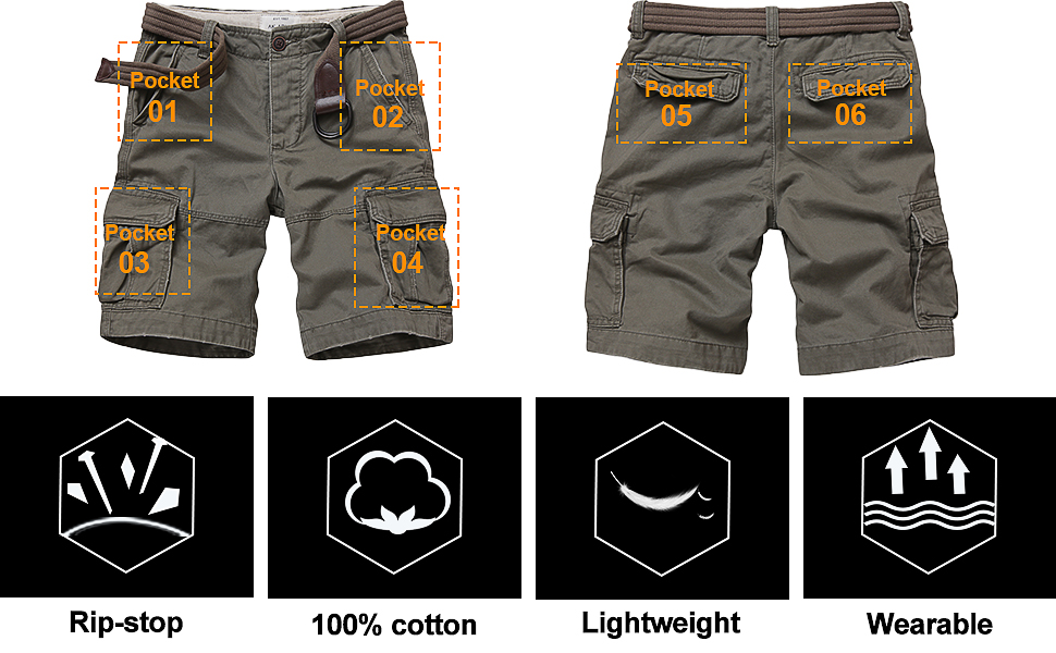 cargo shorts for men