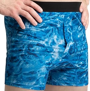 mens boxer briefs trunks underwear upf uv swimming camouflage hiking boating paddle sports travel