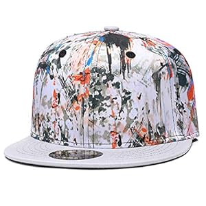 Snapback Hat for Men Women,Hip Hop Style Colorful Flat Bill Hats