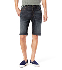 Waist-down image of male model wearing Levi&#39;s shorts