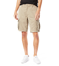 Waist-down image of male model wearing Levi&#39;s shorts