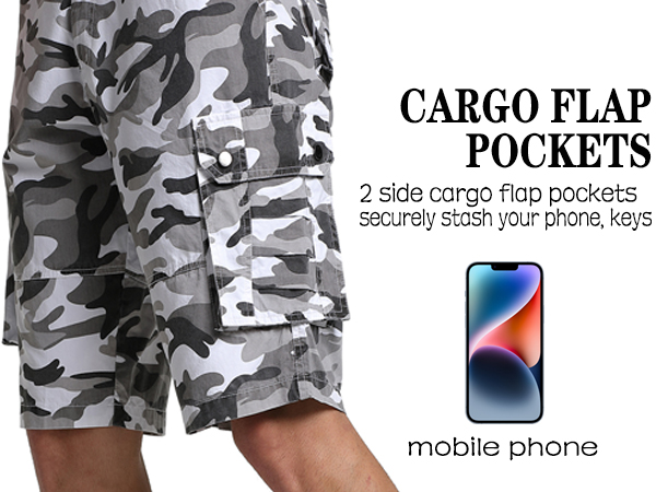 mens shorts with cargo pockets