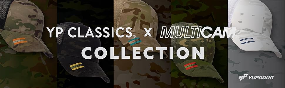 Flexfit, MultiCam, Trucker, YPClassics, Yupoong