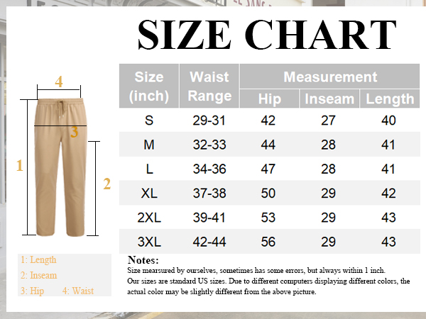 Men&#39;s Casual Pants Relaxed Fit Elastic Waist Drawstring Pants Relaxed Fit Tapered Trousers