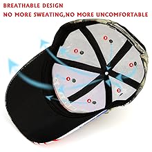 BREATHABLE DESIGN hat air flow in the hat baseball hat trump