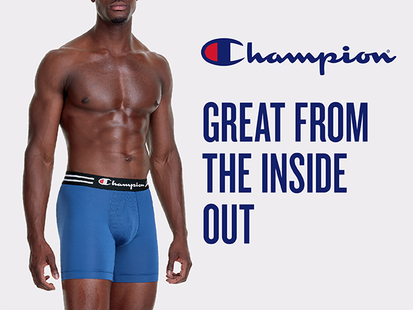 Champion great from the inside out mens underwear boxer briefs