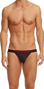 papi Men''s Cotton Stretch Jock Strap 3-Pack of Underwear