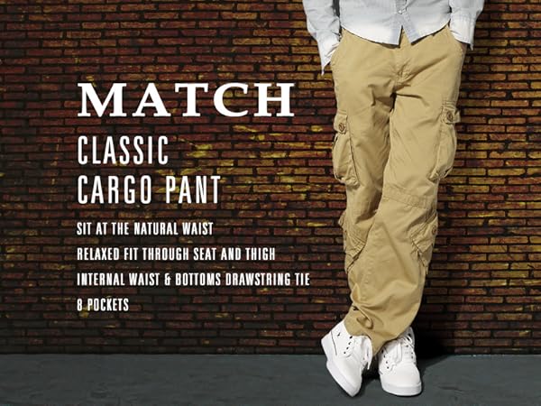 Match Mens Cargo Pants