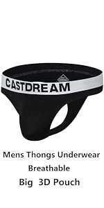 3D Pouch Breathable Mens thongs underwear