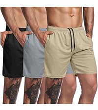 Men&amp;#39;s 3 Pack Workout Gym Shorts