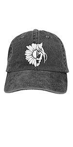  Sunflower Horse Baseball Hat