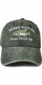 Women Want Me Fish Fear Me Hat