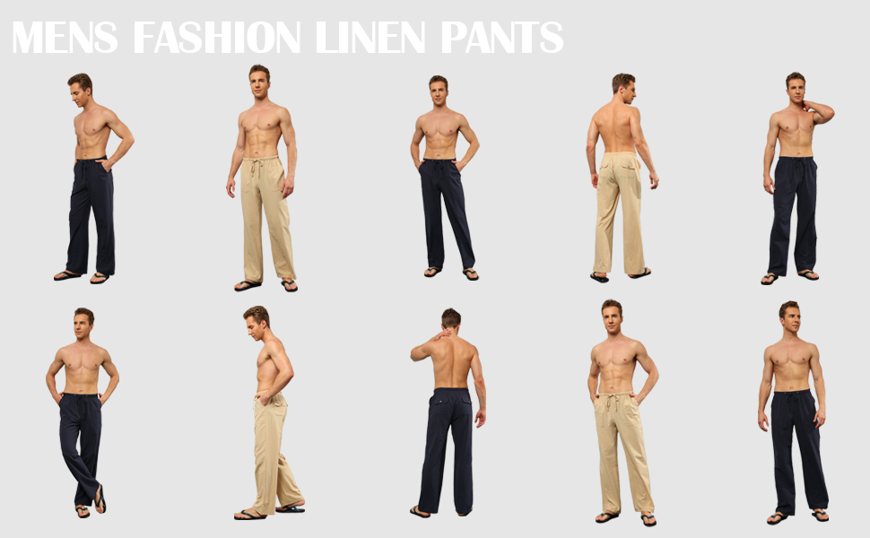 Mens linen pants