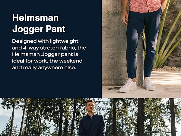 Mizzen+Main Helmsman Jogger Pant - Performance Office Pants, work and business attire, wrinkle free