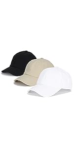 Plain Baseball cap 3 set