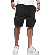 HOTake Men&amp;amp;#39;s Casual Cargo Jogger Shorts