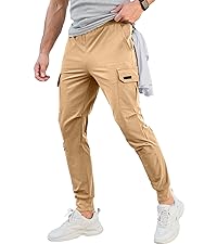 Mens Cargo Joggers Pants Casual Sweatpants with Pockets Mens Athletic Tapered Leg Pants