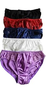 Women 100% Silk Panties Lace bikini 