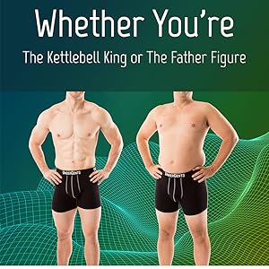 whether you''re the kettlebell king or father figure. 2 men, 1 lean 1 softer. comfy best boxer brief