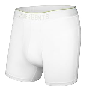 UnderGents Boxer Brief - White. The most comfortable boxer brief, best boxer brief, cooling comfort